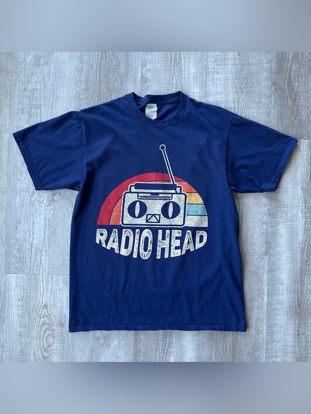 Radiohead Blue T Shirt Size M